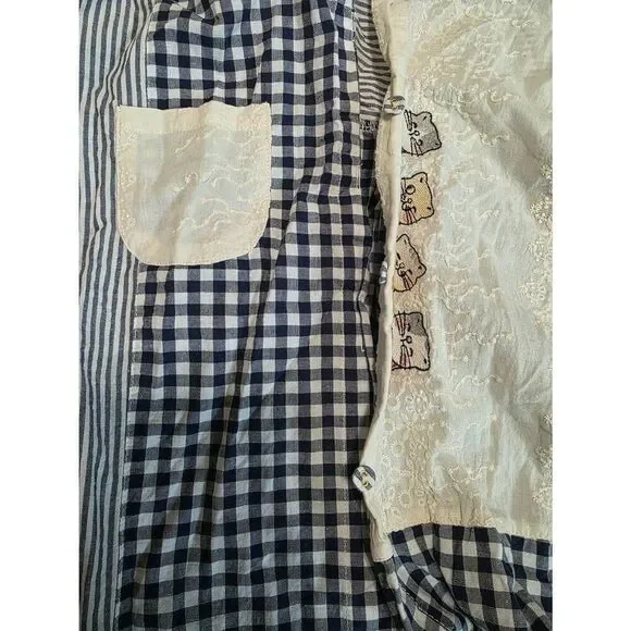 Long Sleeve Plaid Button Up Cat Shirt Size Small - Picture 4 of 4